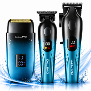 Daling DL-9306 professzionális hajvágó és szakállvágó szett – vezeték nélküli grooming kit borotvával (BBD) - Image 1