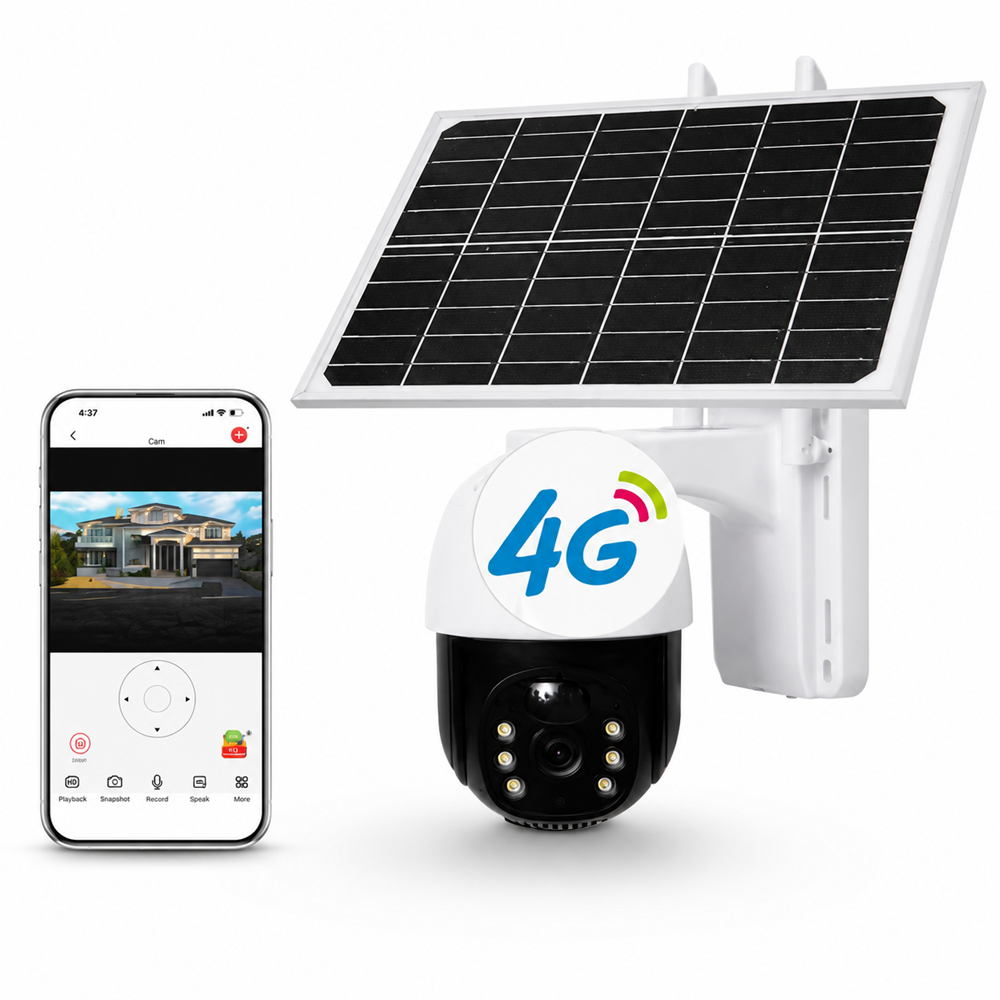 Ai Solar SPM-T0 5MP 4G napelemes kamera – kültéri vezeték nélküli biztonsági megfigyelő kamera mobilos eléréssel (BBD) 1