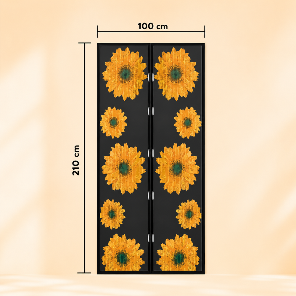 Napraforgós mágneses szúnyogháló ajtóra 100×210 cm – automata záródású rovarháló függöny (GL-1139A) 5