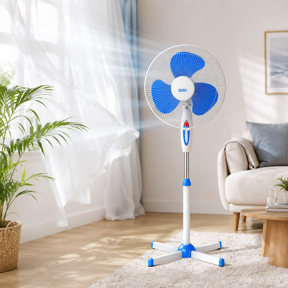 Szuperhatékony 40W állóventilátor – csendes szobai ventilátor állítható magassággal (BBD) 3