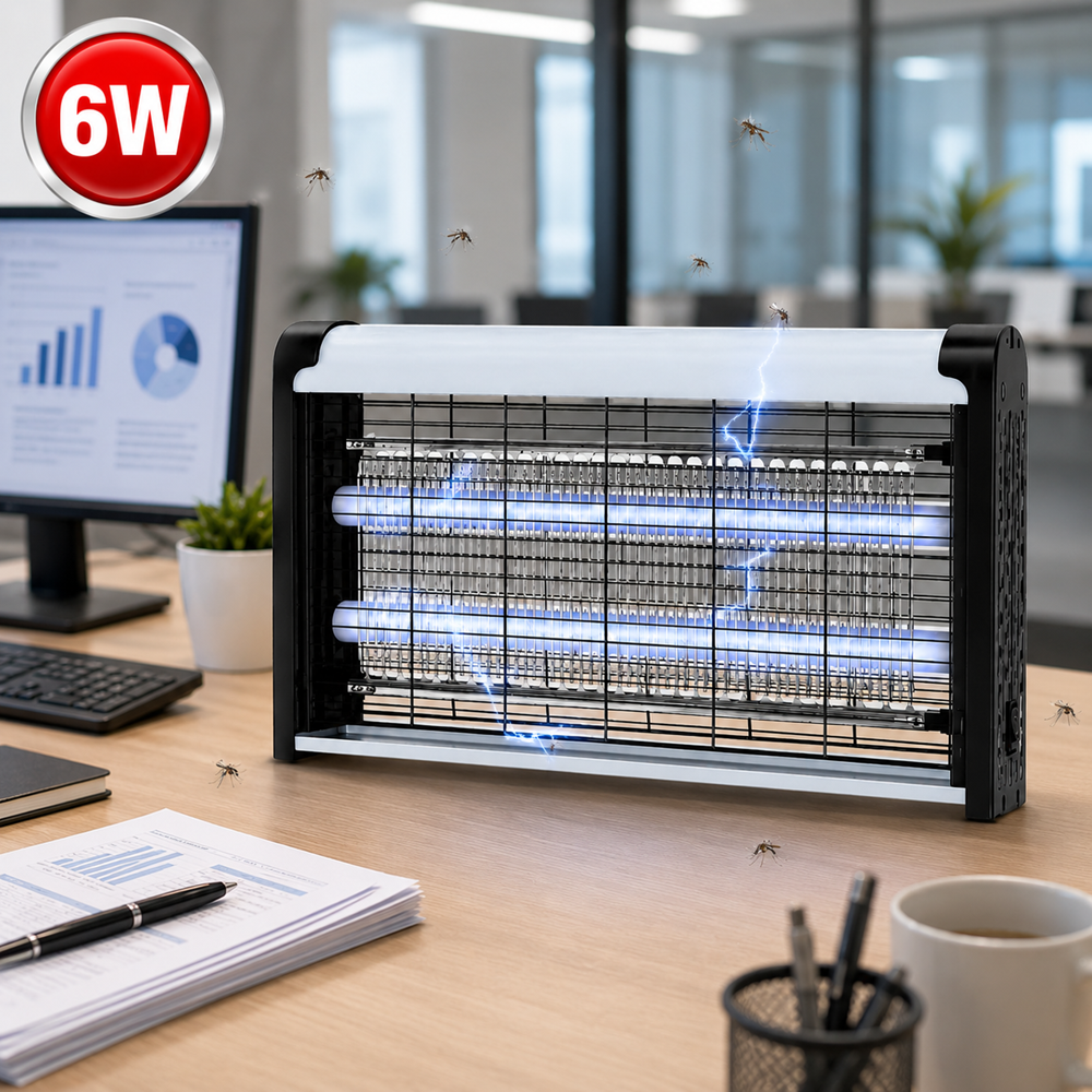 6W LED elektromos rovarcsapda – beltéri UV szúnyog- és légyirtó lámpa vegyszermentes működéssel (BBD) 2