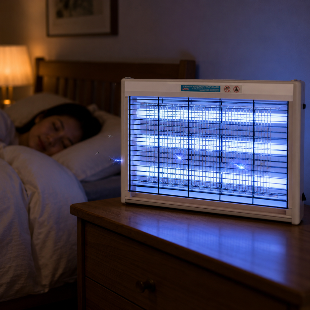 8W LED elektromos rovarcsapda lámpa – vegyszermentes beltéri szúnyog-, légy- és molyirtó (BBD) 3