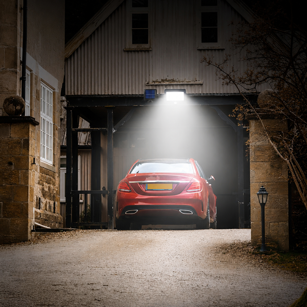 HAYAMI KL25-259 napelemes COB LED fali lámpa – mozgásérzékelős kültéri szolár világítás (BBD) 4 (2)