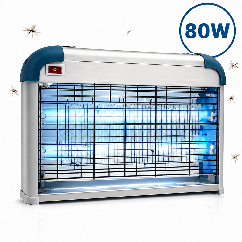 Nona 80W elektromos rovarirtó lámpa – UV fénycsöves szúnyog- és légycsapda beltérre (BBD) 1