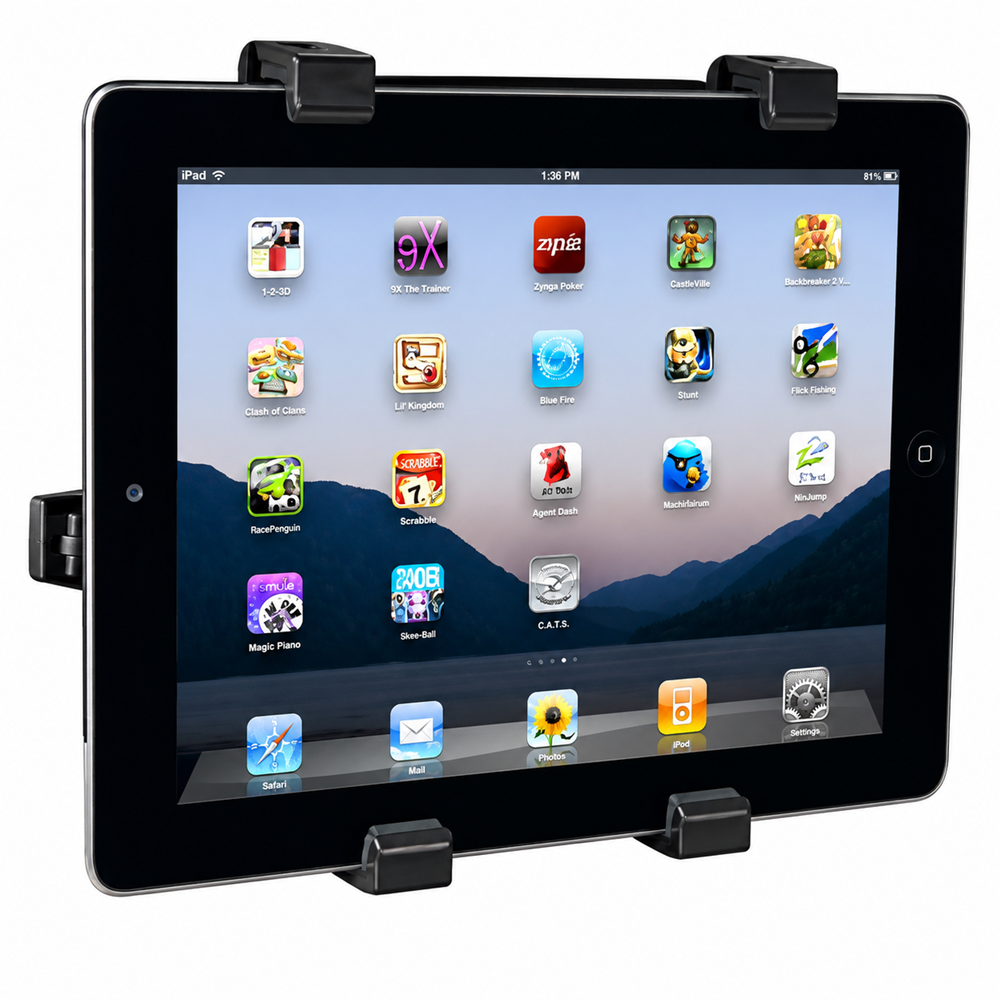 Autós ülésháttámlára szerelhető tablet- és iPad-tartó – állítható univerzális kijelzőtartó hosszú utakhoz (FX) (BLLV) 1 (2)