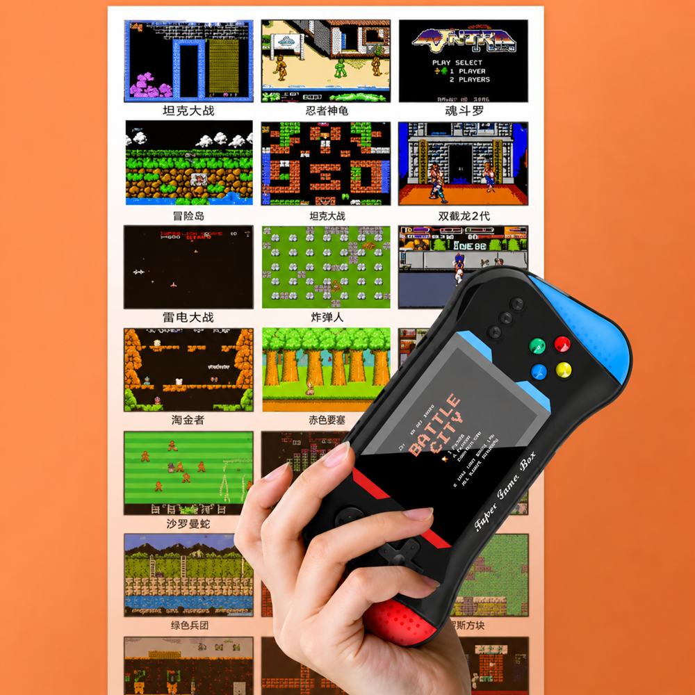 SupFunGame játékkonzol 500 előre telepített játékkal, 3.5 LCD kijelzővel (BBV) 8 (2)