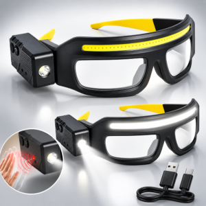 LED szemüveg XTE + COB fénnyel – kempinghez, túrához,szereléshez (BBD) - Image 1